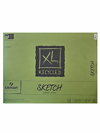 Canson XL Sketch Pads, Fold-Over, 18" x 24",
