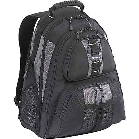 Targus Sport Standard Notebook Case - Backpack - Shoulder Strap - 1, 1, 1 Pocket - Nylon - Black, Silver