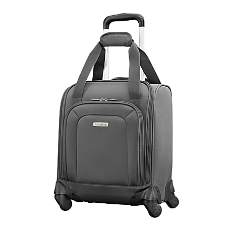 Samsonite Underseater Spinner Rolling H x W x 8 D Charcoal - Office Depot