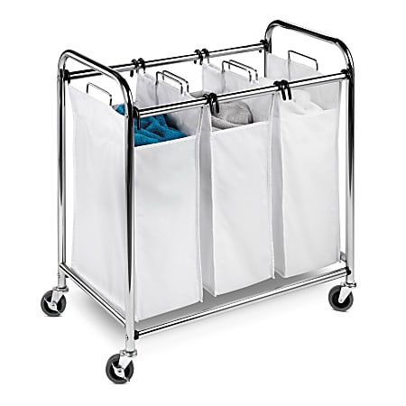 Honey-Can-Do Heavy-Duty Triple Laundry Sorter - Thumbnail 3