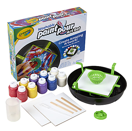 Crayola Washable Paint Pour Set Office Depot