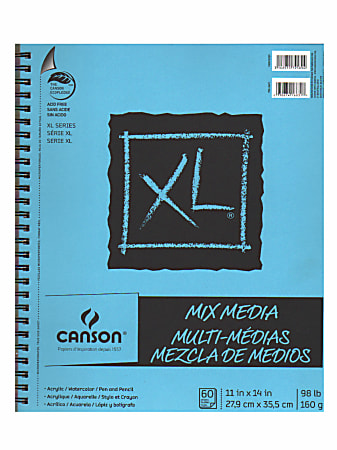 Canson XL Mix Media Pads 11 x 14 60 Sheets Pack Of 2 - Office Depot
