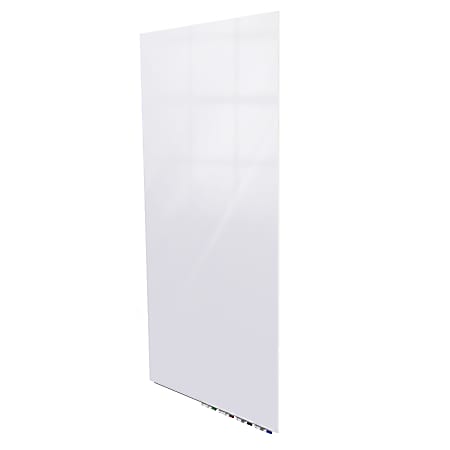 Ghent Aria Low-Profile Magnetic Glass Whiteboard, 60" x 36", White