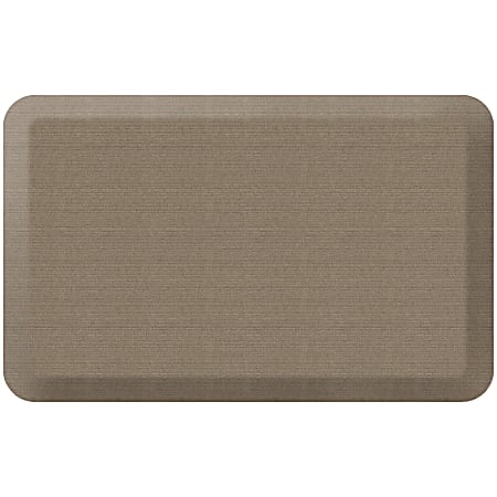 GelPro NewLife Designer Comfort Grasscloth Anti-Fatigue Floor Mat, 20" x 32", Pecan