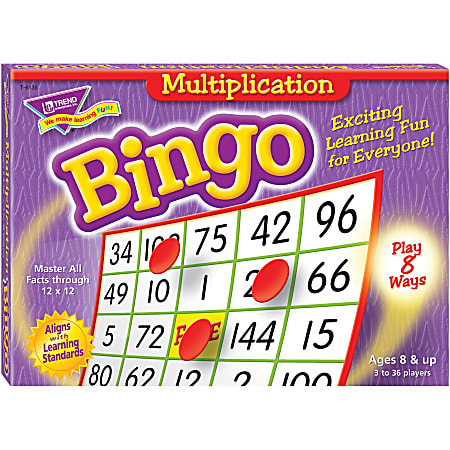 Trend® Bingo Game, Multiplication