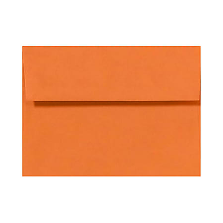 LUX Invitation Envelopes, A6, Peel & Press Closure, Mandarin Orange, Pack Of 50