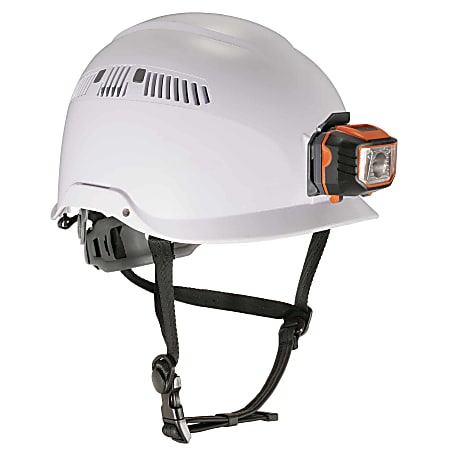 Ergodyne Skullerz 8975LED Class C Safety Helmet With LED Light, White