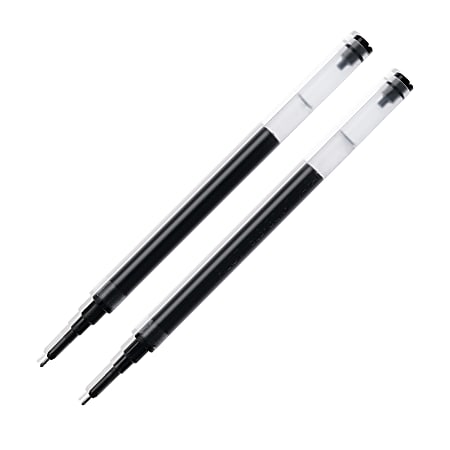 Pilot® Rollerball Pen Refills, Fits Dr. Grip Gel, G-2, Needle Point, 0.7 mm, Black, Pack Of 2