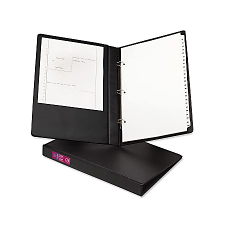 Easel Presentation Durable Binder with Round Rings, 3 Rings, 1