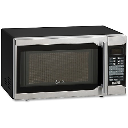 Avanti® 0.7 Cu. Ft. 1-Touch Microwave, Black/Silver (MO7103SST)