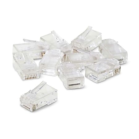 Belkin 50 Micron RJ45 Plugs - 10 - RJ-45 Network Male - Clear