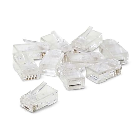 Belkin 50 Micron RJ45 Plugs - 10 Pack - RJ-45 Network Male - Clear