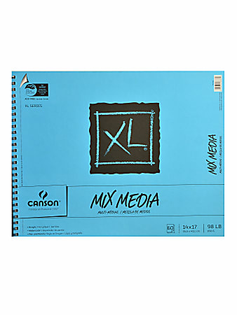Canson XL Mix Media Pad, 14" x 17", 60 Sheets