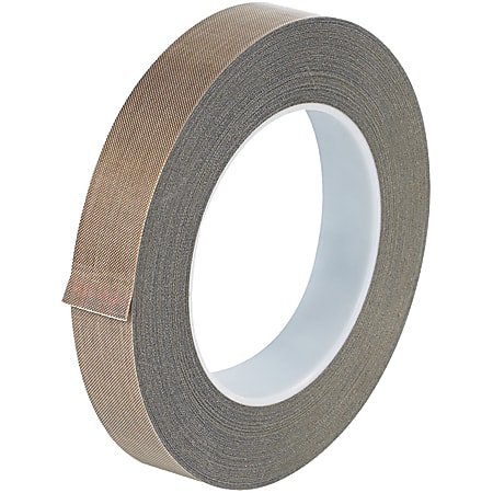 Office Depot® Brand PTFE Glass Cloth Tape, 10 Mils, 3" Core, 0.75" x 108', Brown