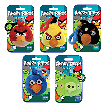 Angry Birds Backpack Clip Assorted Colors No Color Choice