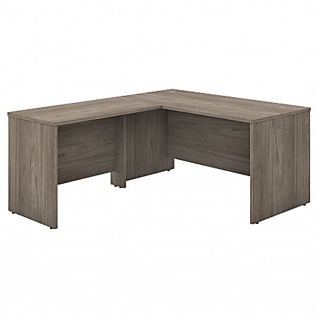 Bush® Business Furniture Studio C 60"W L-Shaped Desk With 42"W Return, Modern Hickory, Standard Delivery