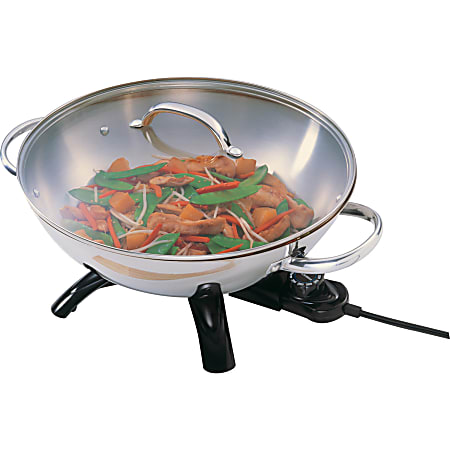 Presto® Electric Wok, Silver/Black