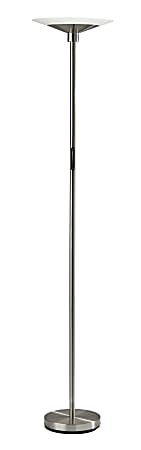 Adesso® Solar LED Floor Lamp, 70-1/2"H, Frosted
