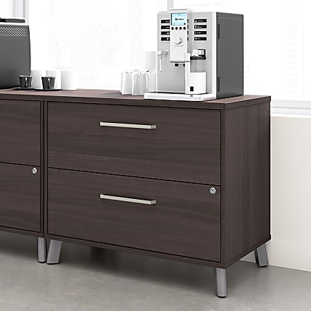 WorkPro® Motiva 36"W 2-Drawer Lateral File Cabinet, Storm Gray, Standard Delivery