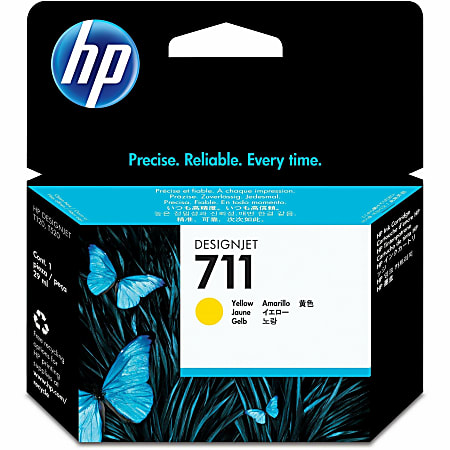 HP 711 Yellow Ink Cartridge, CZ132A