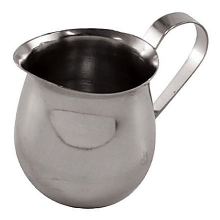 WINCO Stainless Steel Bell Creamer, Serving, Stainless Steel, 1 Each, BCS3