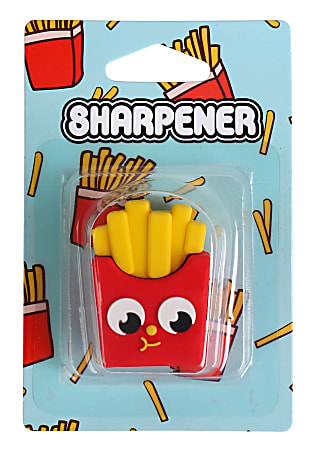 Office Depot® Brand Fun Shaped 1-Hole Manual Pencil Sharpener, French Fries