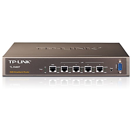 TP-LINK TL-R480T+ 5-port Load Balance Broadband Router, 3 Configurable WAN/LAN ports, 1 LAN, 1 WAN