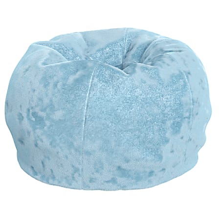 Flash Furniture Small Bean Bag Chair For Kids And Teens Teal Furry