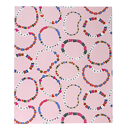 Top Flight Fashion 2-Pocket Folder, 9-7/8" x 11-13/16", Bracelets