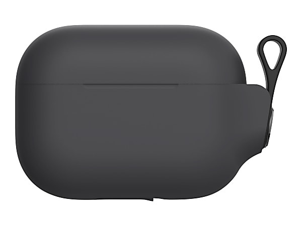Moshi Pebbo Carrying Case Apple AirPods Pro - Shadow Black - Wrist Strap - 2" Height x 2.8" Width x 1" Depth