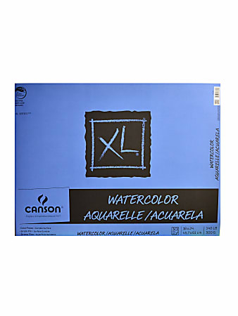 Canson XL Watercolor Pad, 18" x 24", 30 Sheets Per Pad