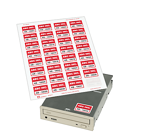 Avery Permanent ID Labels With Sure Feed Technology 6570 Rectangle