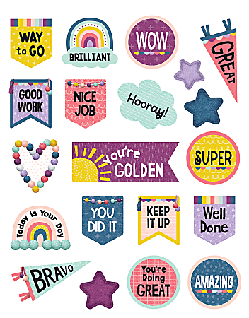 Teacher Created Resources Stickers, Oh Happy Day, Pack Of 120 Stickers