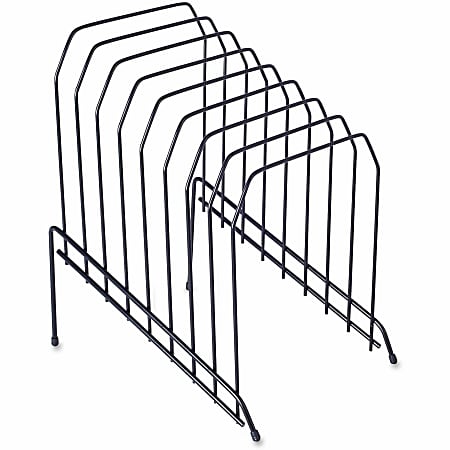 Lorell® Wire Step File, 8-Dividers, Black