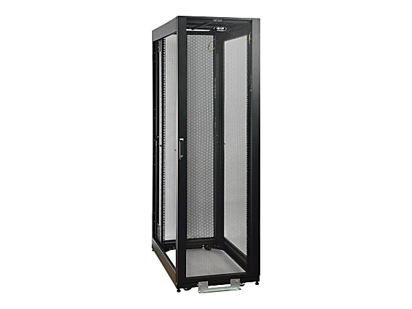 Tripp Lite 42U Rack Enclosure Server Cabinet Doors & Sides 2400lb Capacity - Rack cabinet - black - 42U - 19"