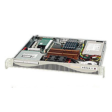 Supermicro SC512F-280 Chassis - Rack-mountable - Beige