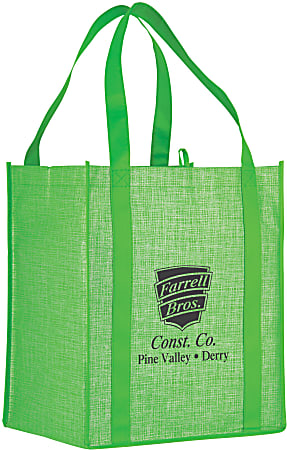 Custom Promotional Colossal Grocery Tote Bag, 15" x 13", Assorted Colors