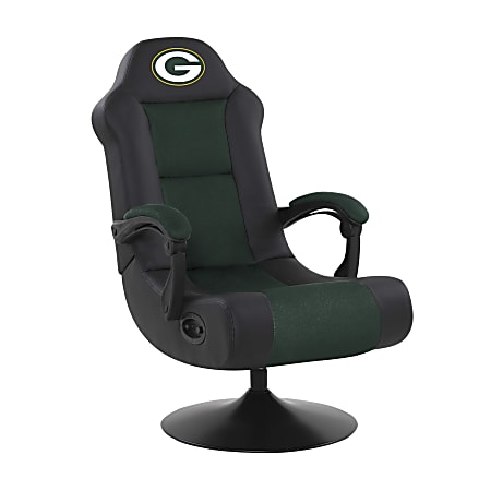 Imperial NFL Ultra Ergonomic Faux Leather Computer Gaming Chair, Green Bay Packers
