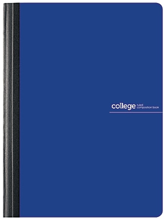 Office Depot® Brand Poly Composition Book, 7-1/4" x 9-3/4", College Ruled, 80 Sheets, Blue