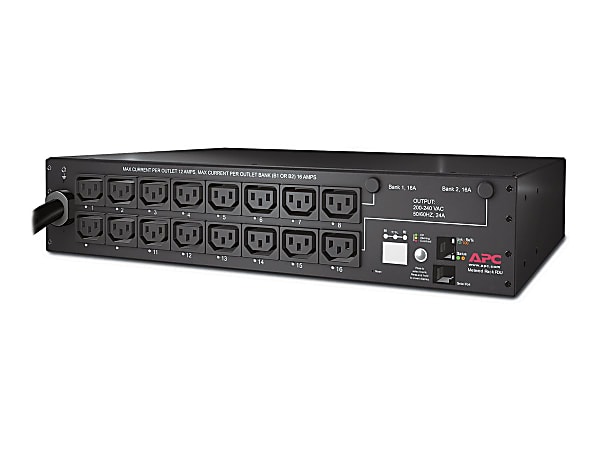 APC by Schneider Electric Rack PDU, Switched, 2U, 30A, 208V, (16)C13 - Switched - NEMA L6-30P - 16 x IEC 60320 C13 - 200 V AC - 2U - Rack-mountable