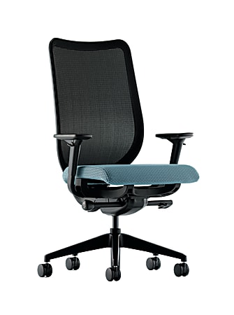 HON® Nucleus® Mesh-Back Work Chair, 42 3/4"H x 28 3/4"W x 25 3/4"D, Taupe/Black