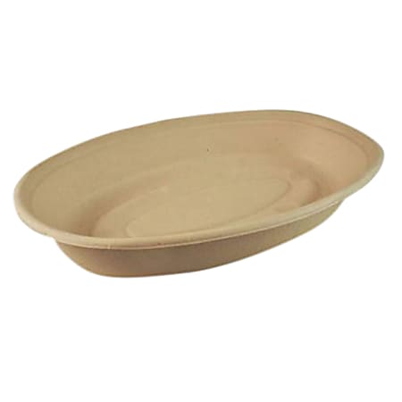 Green Collection Oval Food Container Bowls, 16 Oz, Natural, Pack Of 300 Bowls
