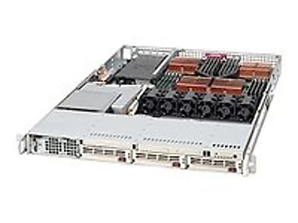 Supermicro A+ Server 1040C-8B Barebone System - nVIDIA nForce Pro 2200 - Socket 940 - Opteron (Dual-core) - 1000MHz Bus Speed - 64GB Memory Support - DVD-Reader (DVD-ROM) - Gigabit Ethernet - 1U Rack