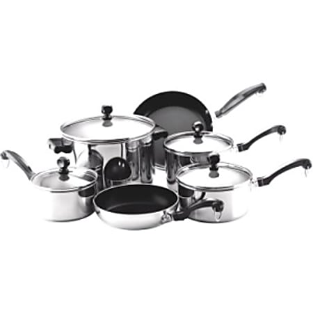 Farberware® Classic Cookware, 10-Piece Set, Stainless Steel
