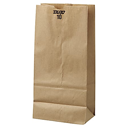 General Paper Grocery Bags, #10, 13 3/8"H x