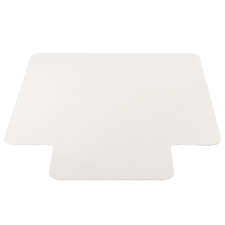 Deflect-O DuoMat® Chair Mat With Lip For Low-Pile Carpet And Hard Floors, Rectangular, 45" x 53", Clear