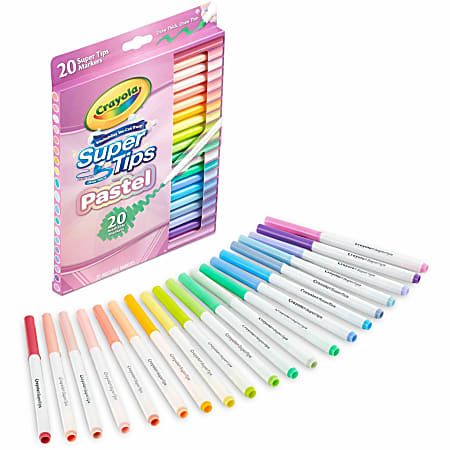 Crayola SuperTips Washable Markers - Washable - 20 / Pack