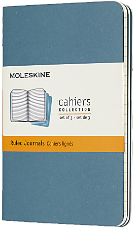 Moleskine Cahier Journals, 3-1/2" x 5-1/2", Ruled, 64