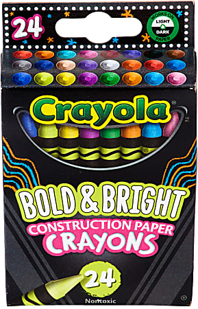 Crayola Construction Paper Crayon Classpack, Assorted Colors, Pack