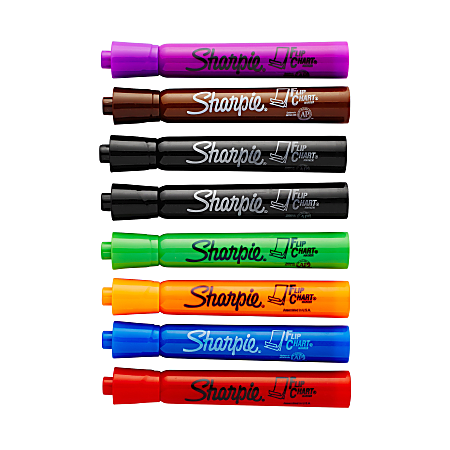 Sharpie Flip Chart Markers Assorted Pack Of 8 22480 Office Depot